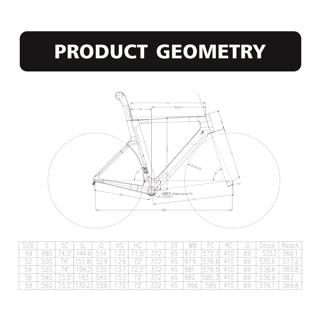 CR08 Carbon Road Bike Frame